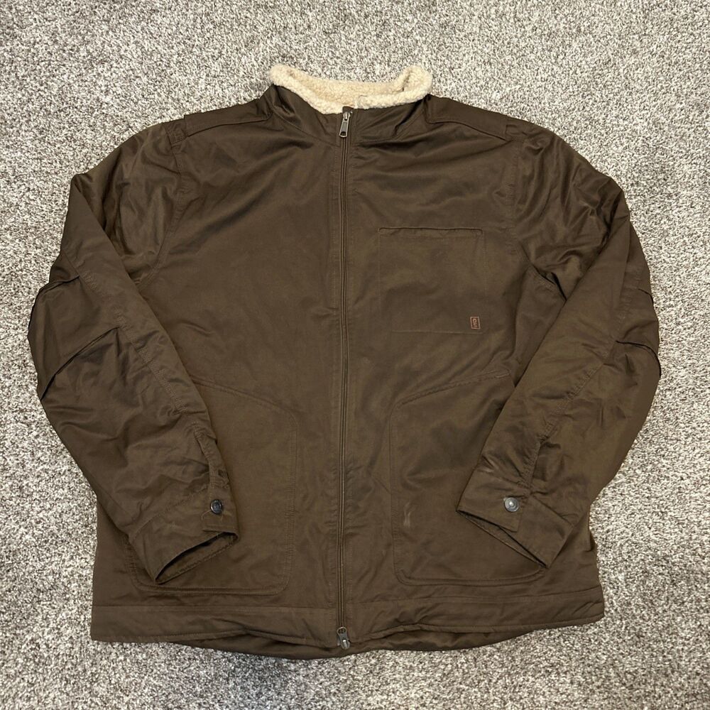 Brothers & Sons Mens Concealed Carry Sherpa Lined Jacket Full Zip Mens XXL